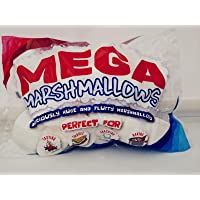 Los mejores  - Mega Marshmallows – Extra grande – 600 gramos – perfecto para barbacoa- asado- horneado- herrumbre y aperitivos